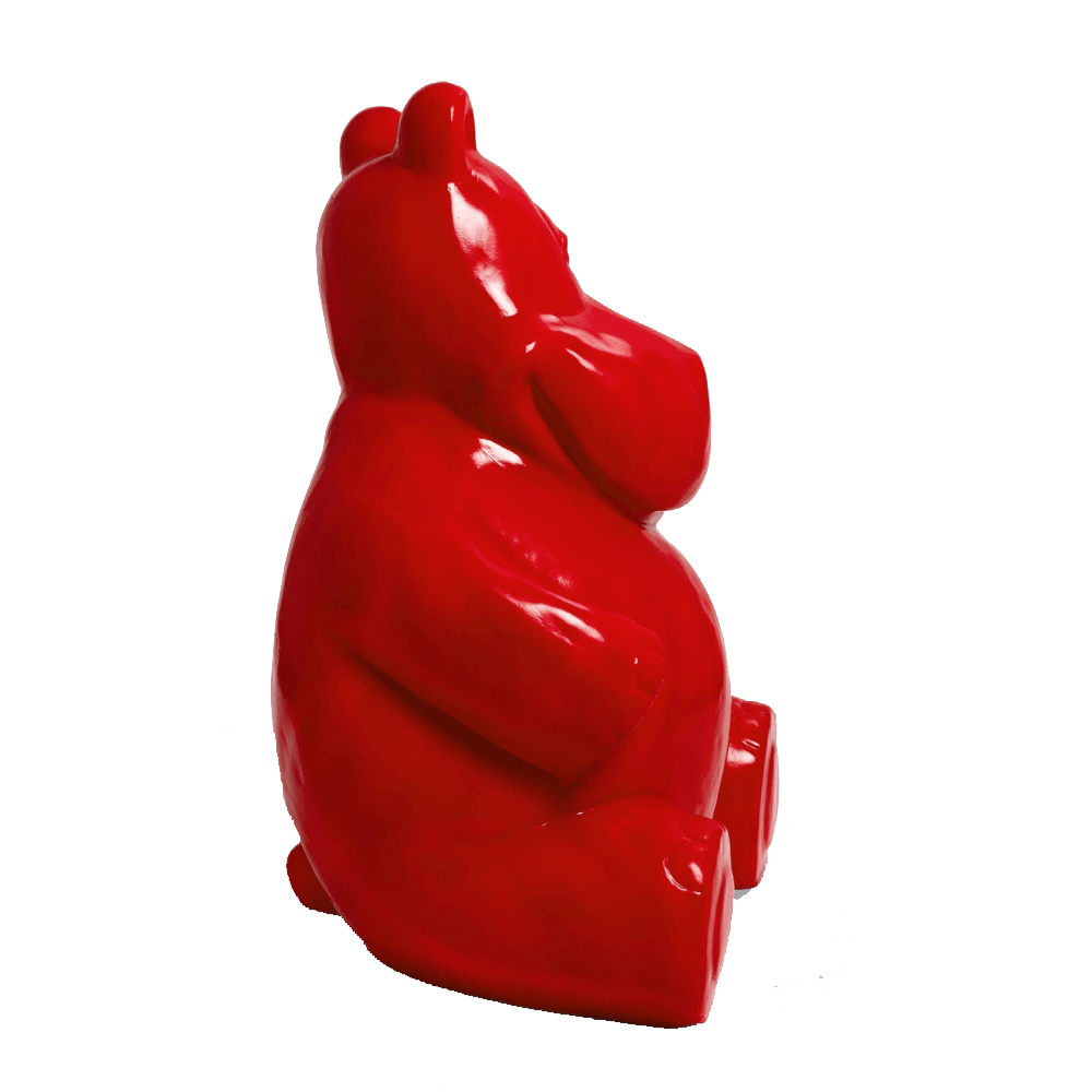 Statue hippopotame en resine 36 | The Luxury Box