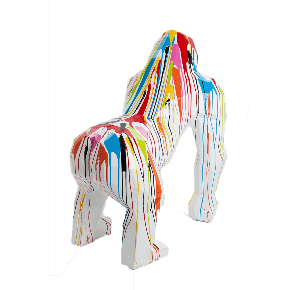 kamina 140cm statuegorilleorigamigeanttaillexldesigntrashmulticolorecoloridelabaseauchoix 1 min | The Luxury Box
