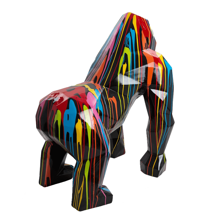 kamina 140cm statuegorilleorigamigeanttaillexldesigntrashmulticolorecoloridelabaseauchoix 6 min | The Luxury Box