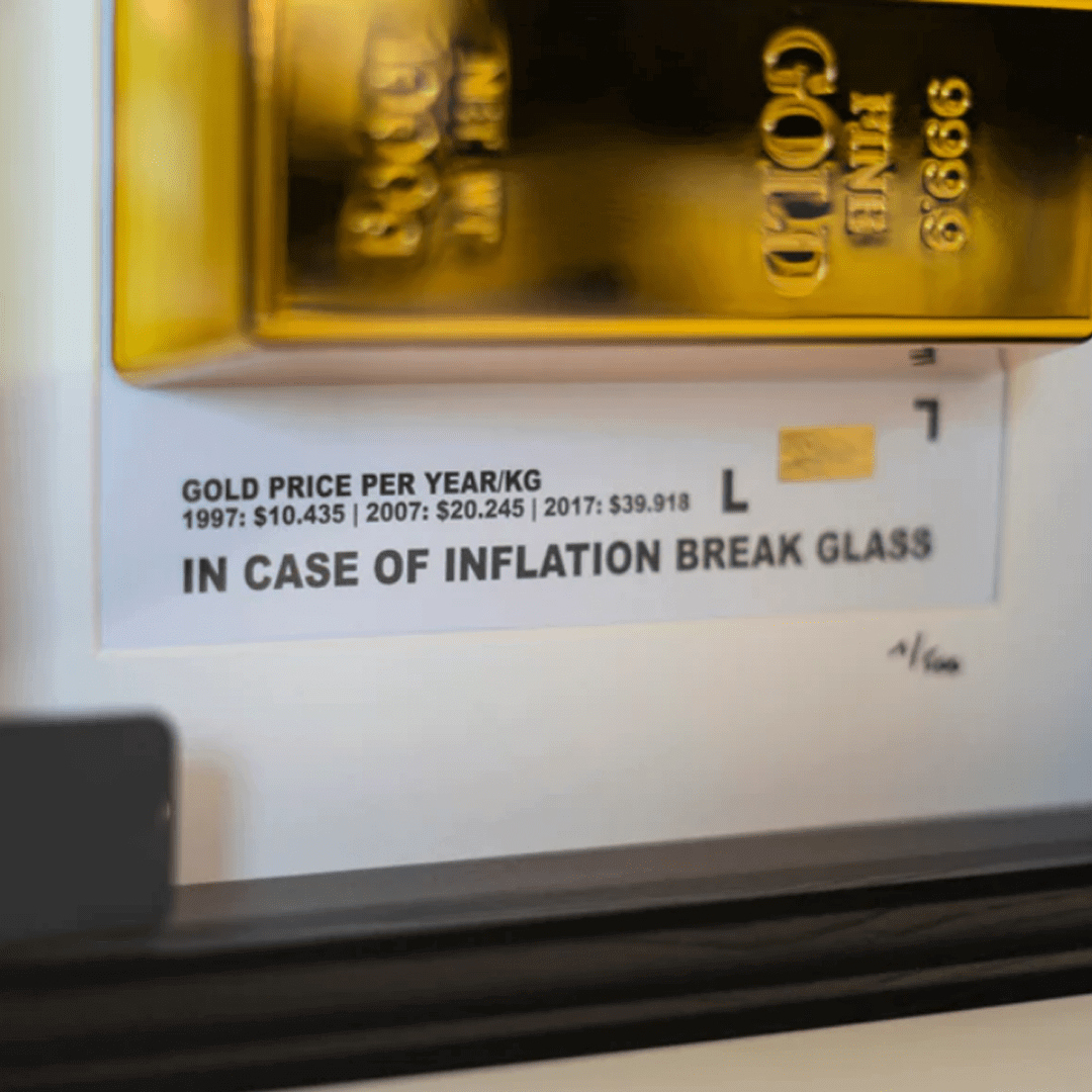 IN CASE OF INFLATION GOLD FRAME 2 Love Day | The Luxury Box