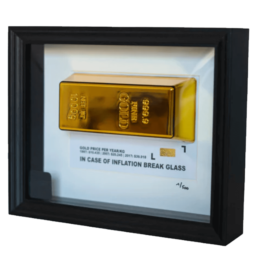 IN CASE OF INFLATION GOLD FRAME Love Day | The Luxury Box